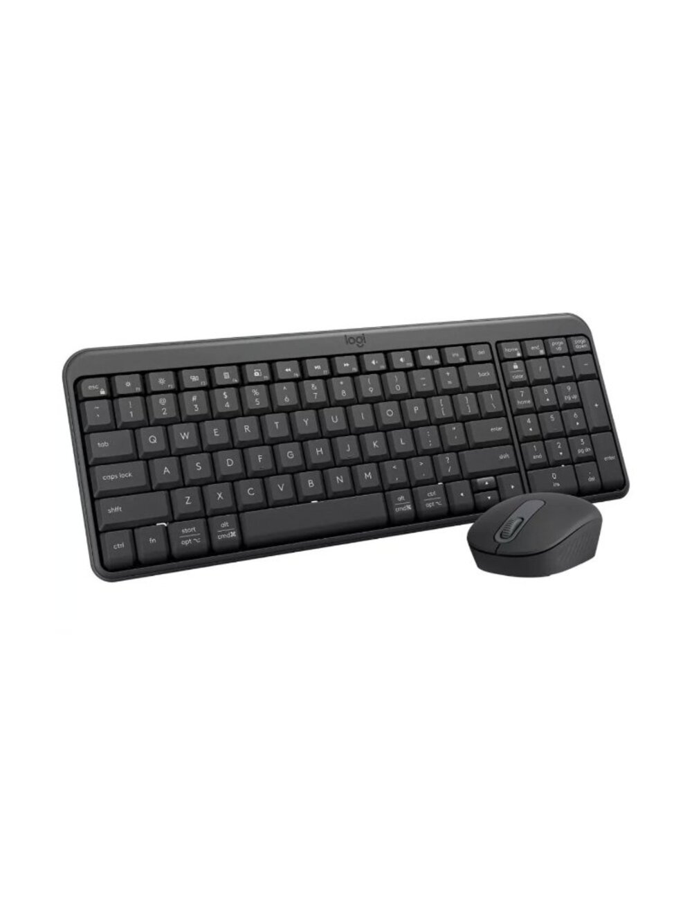 Logitech Bluetooth Compact Keyboard & Mouse Combo Wireless Multi-Device Black Wi